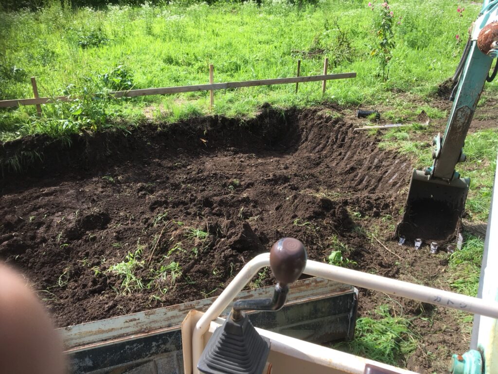 土のすき取り